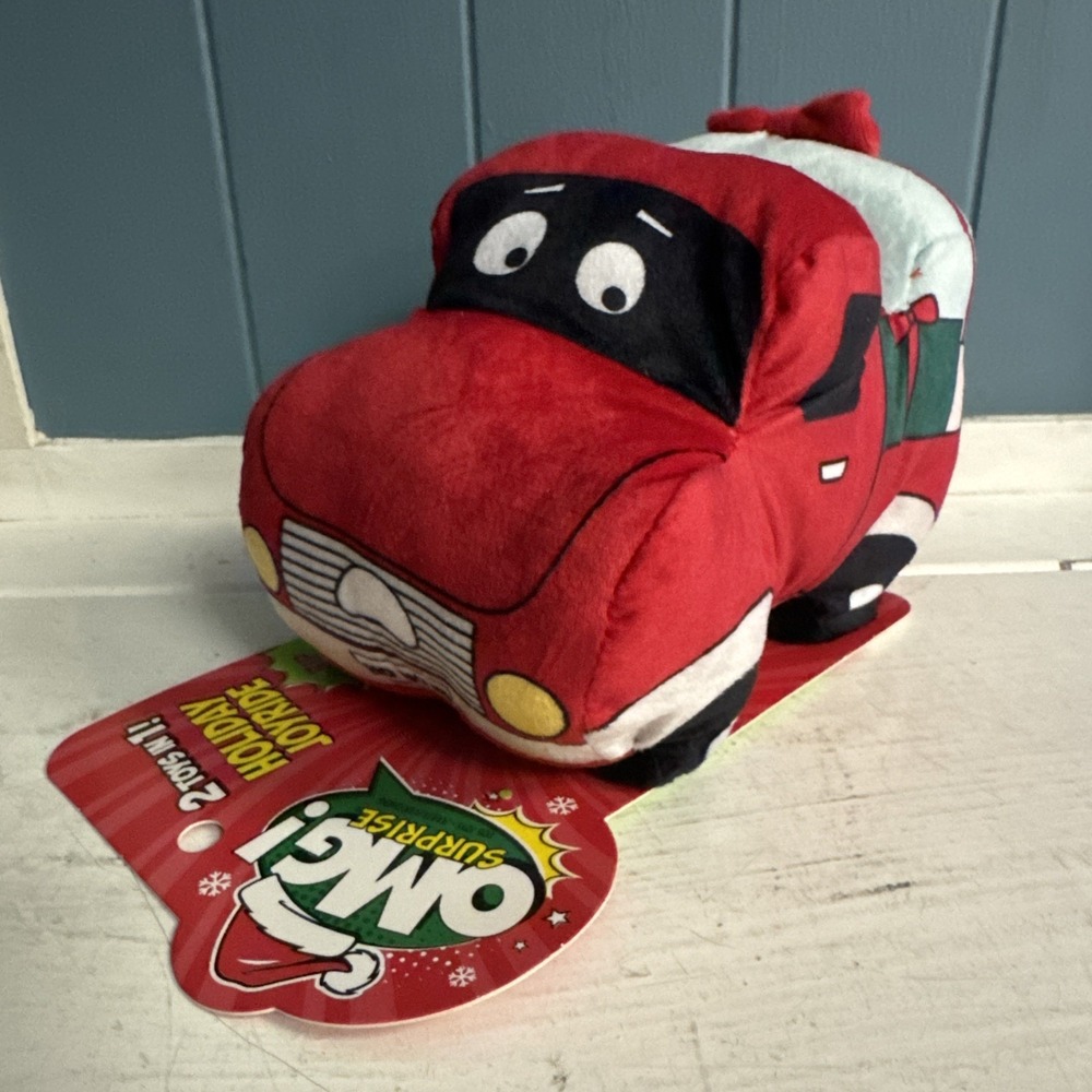 OMG! Surprise Holiday Joyride Pickup Truck‎ 2 in 1 Dog Toy Plush Chew Christmas
